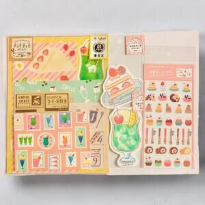 Furukawashiko Stationery SET - Journaling Deco Paper, Decals, Clear Stickers